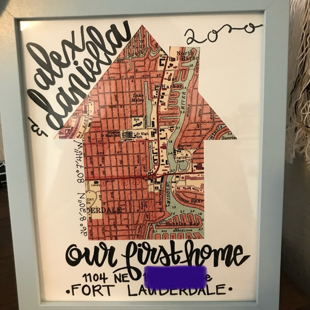 Custom Map Art Print - Picture 2 of 6